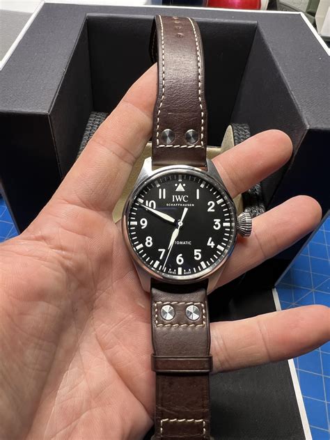 iwc big pilot 43 rubber strap|rubber b straps for big pilot.